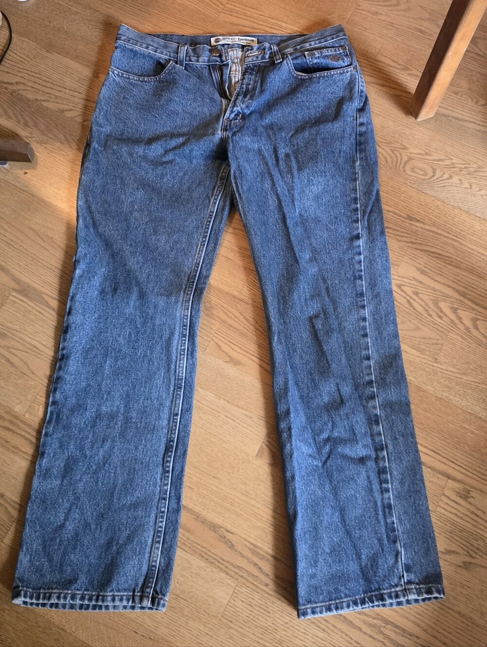 y2k harley-davidson relaxed fit denim jeans 34/32